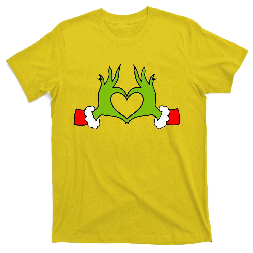 Funny Christmas Hands Making Heart Love T-Shirt product image 3