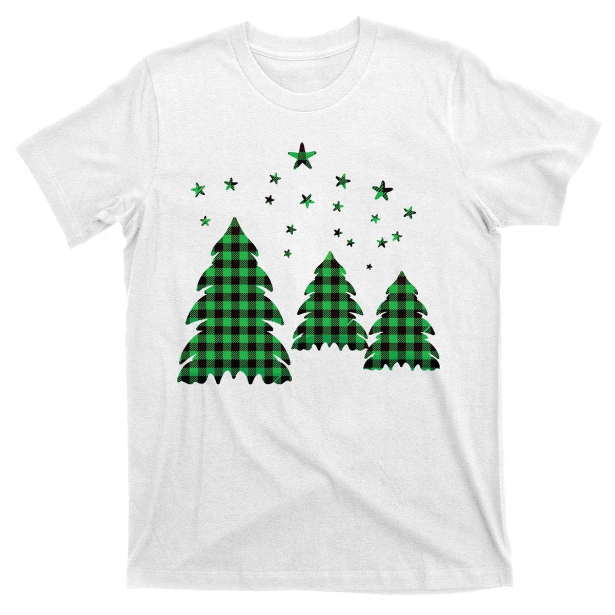 Festive Christmas Trees Pattern T-Shirt product image 11