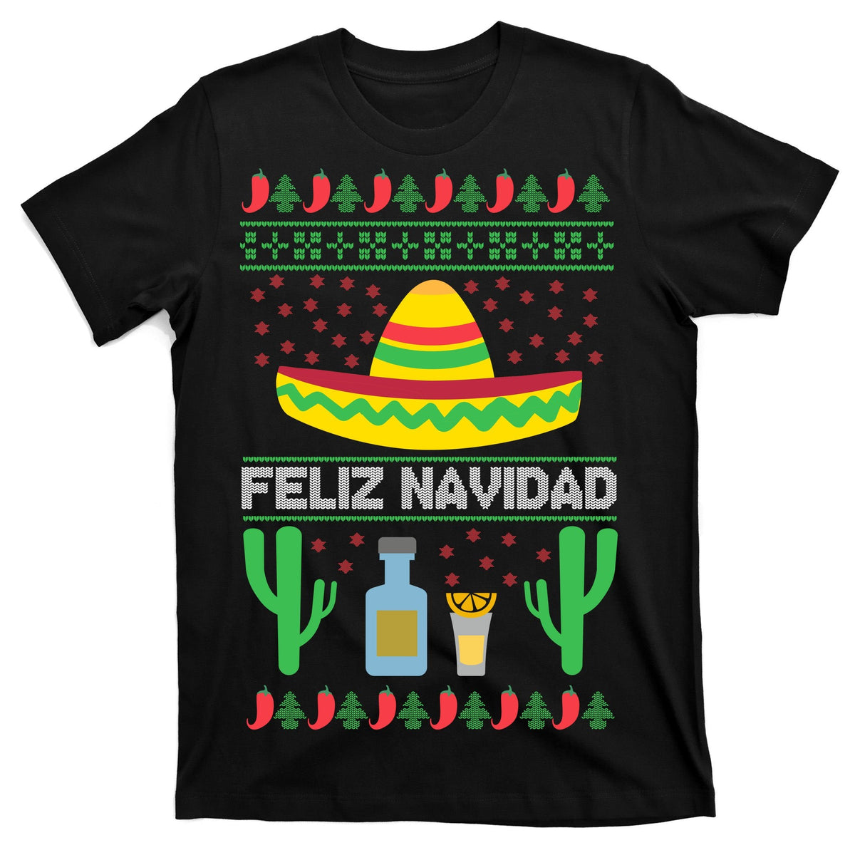 Feliz Navidad Ugly Christmas T-Shirt product image 7