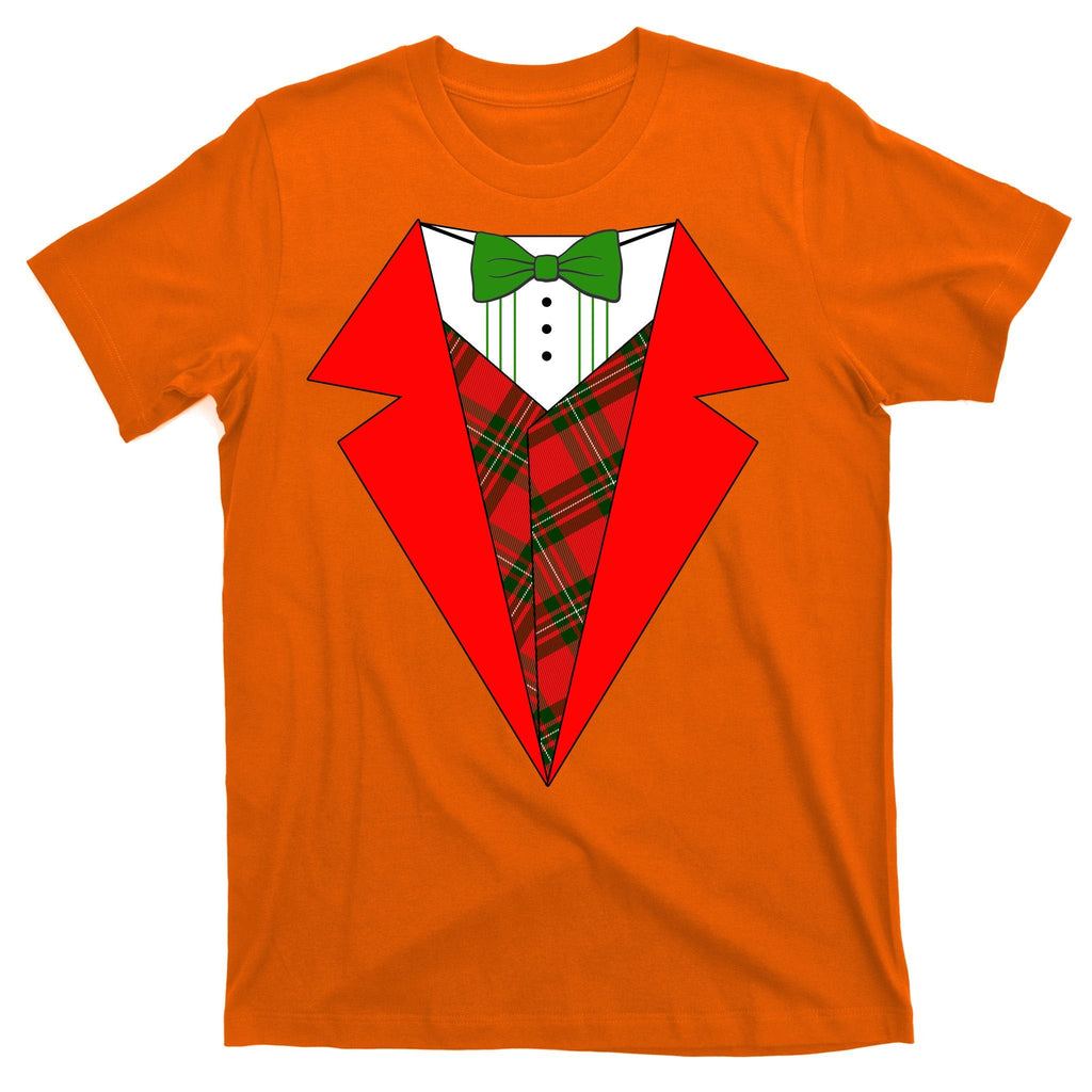 Festive Christmas Red Tuxedo T-Shirt product image 5