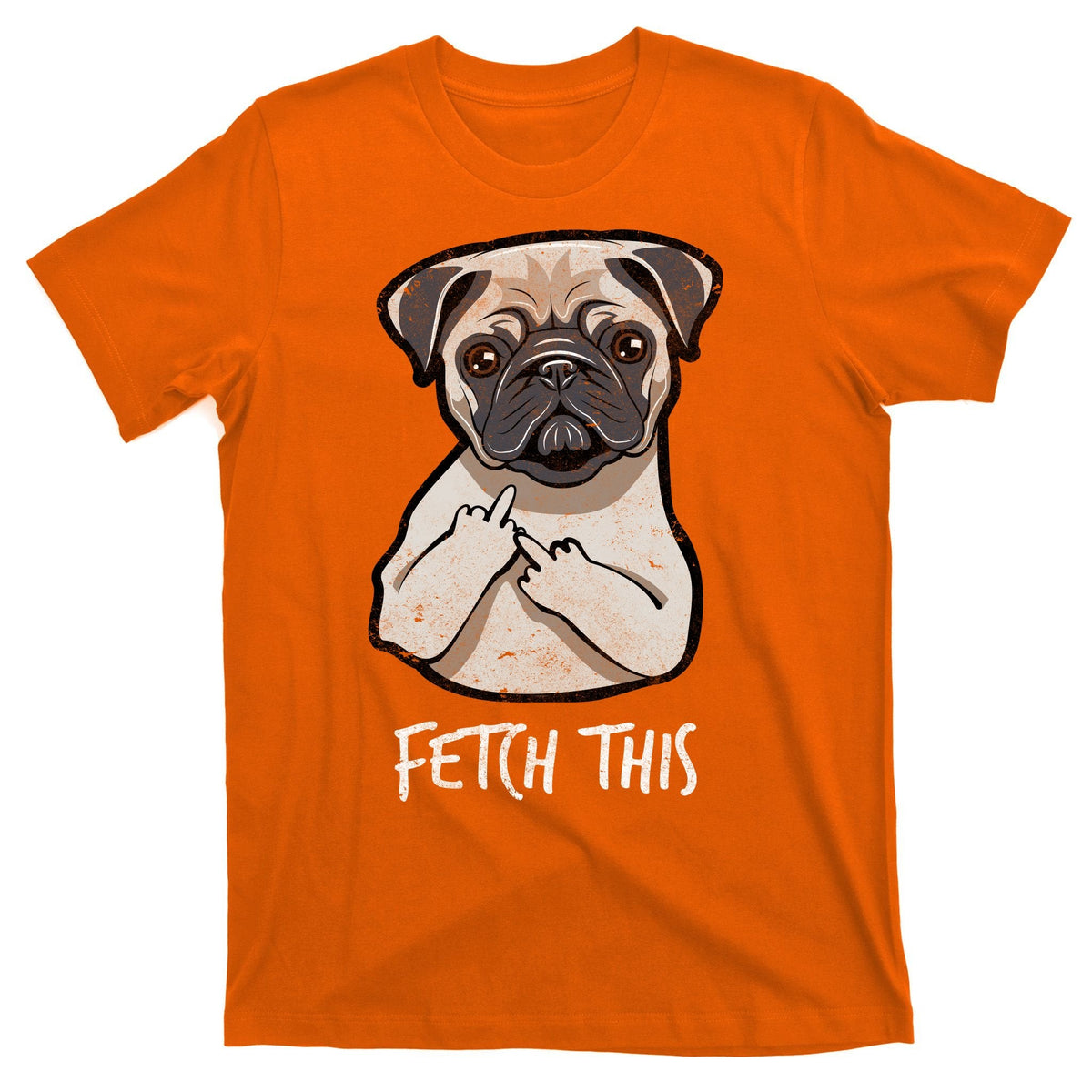 Fetch This Middle Finger Pug T-Shirt product image 5