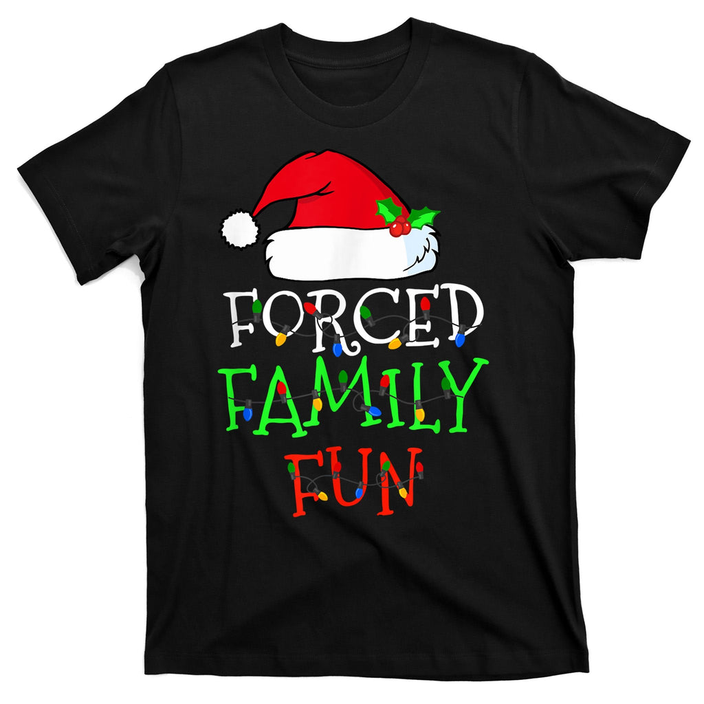 Forced Family Fun Sarcastic Christmas Pajama Funny T-Shirt product image 5