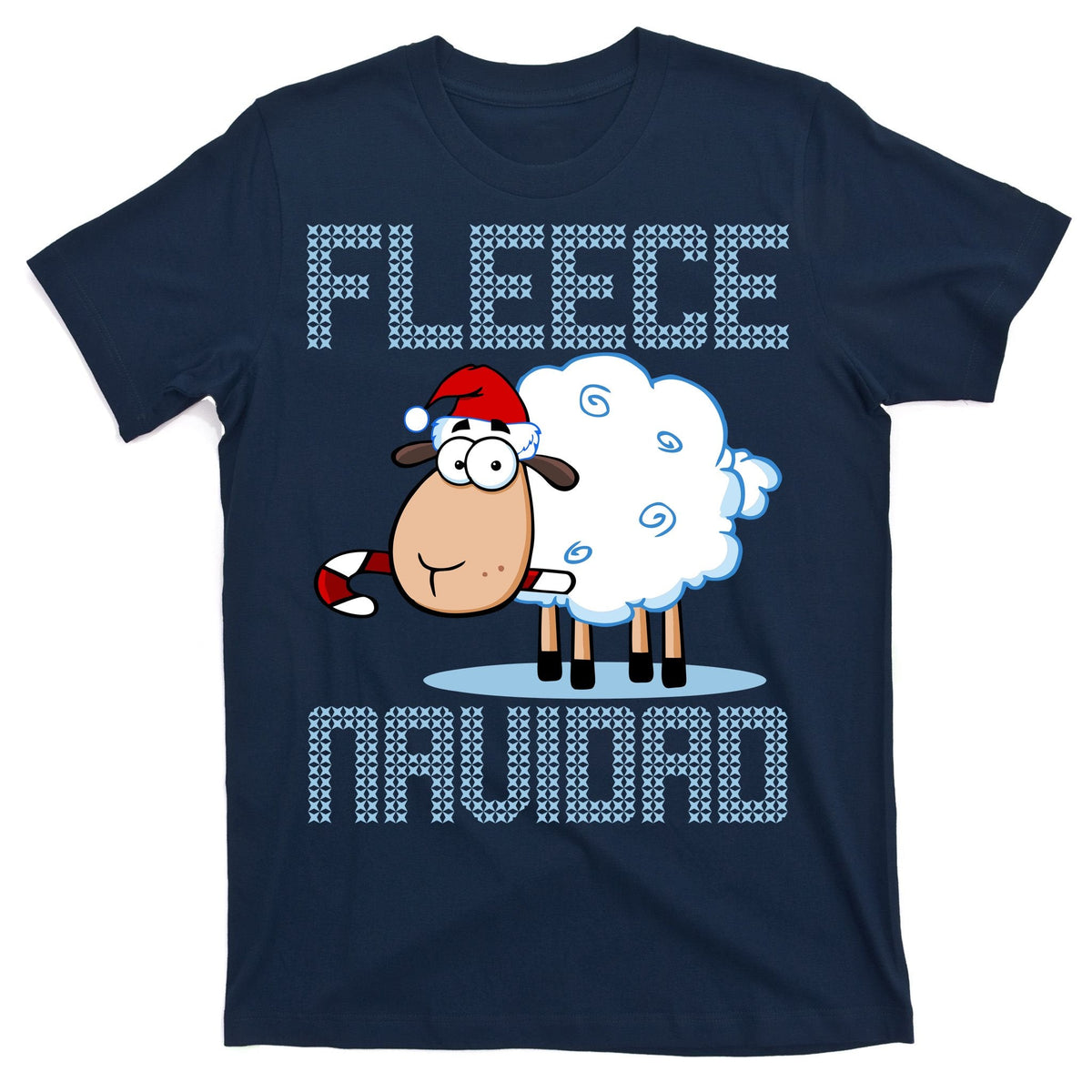 Fleece Navidad Sheep Lamb Ugly Christmas Sweater Design product image 1