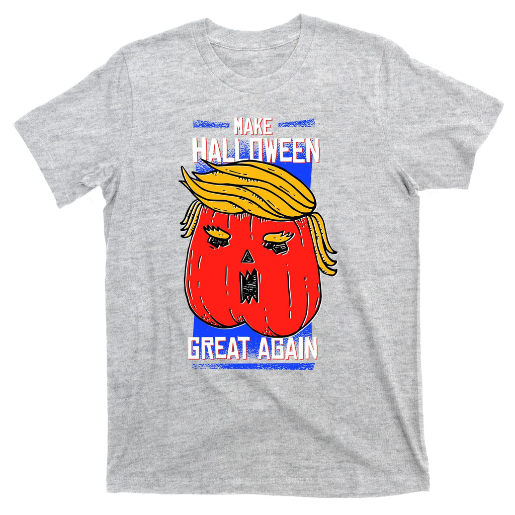 Funny Make Halloween Great Again Trump Pumpkin T-Shirt product image 9