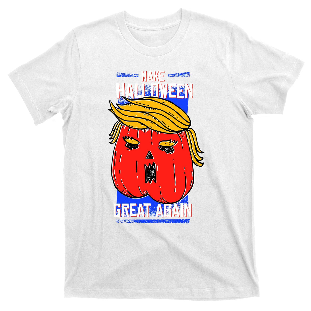 Funny Make Halloween Great Again Trump Pumpkin T-Shirt product image 11
