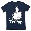 Fuck Trump Cartoon Middle Finger Resist Anti T-Shirt product image 1