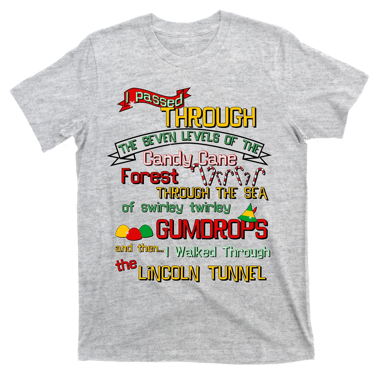 Funny Christmas Elf Map T-Shirt product image 9