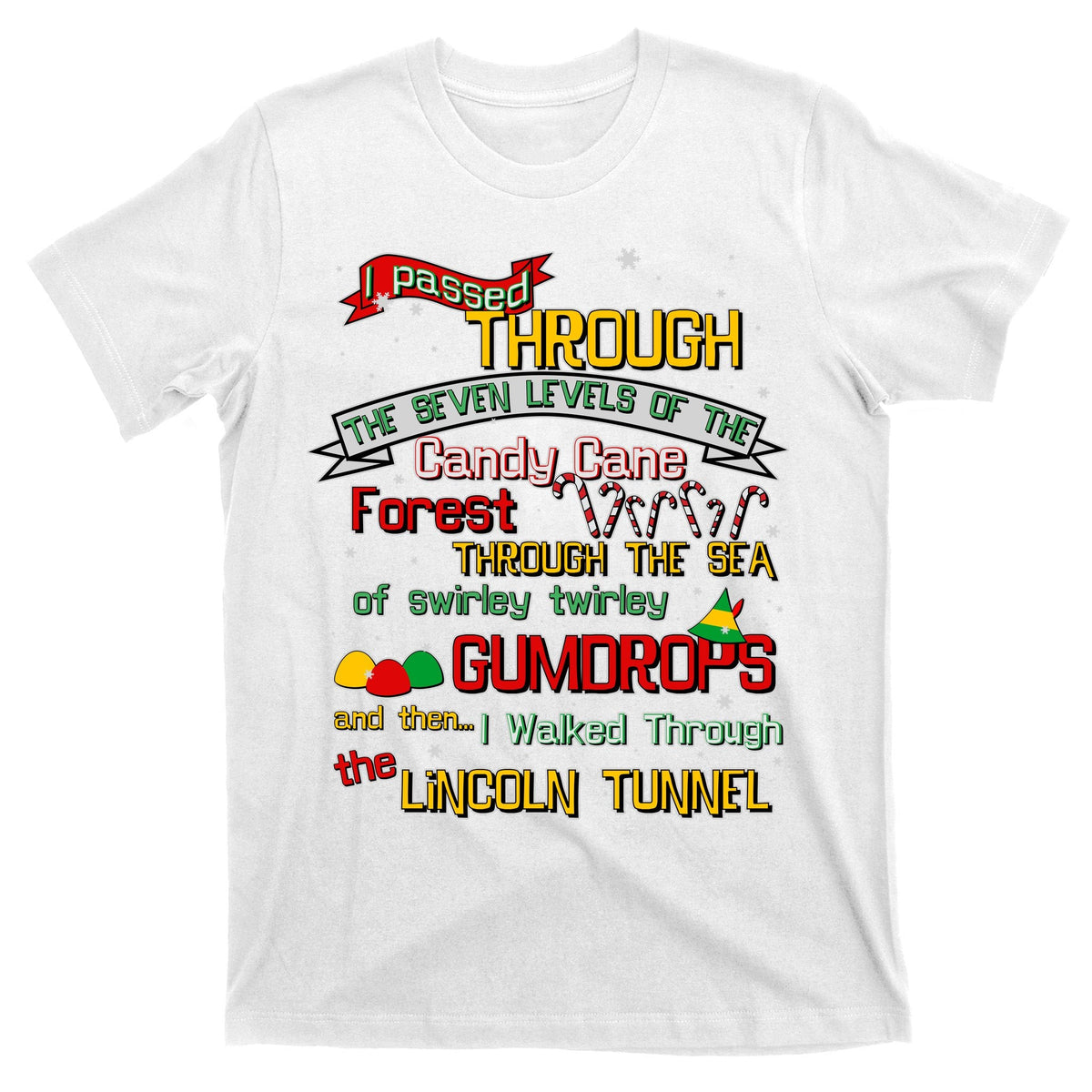 Funny Christmas Elf Map T-Shirt product image 11