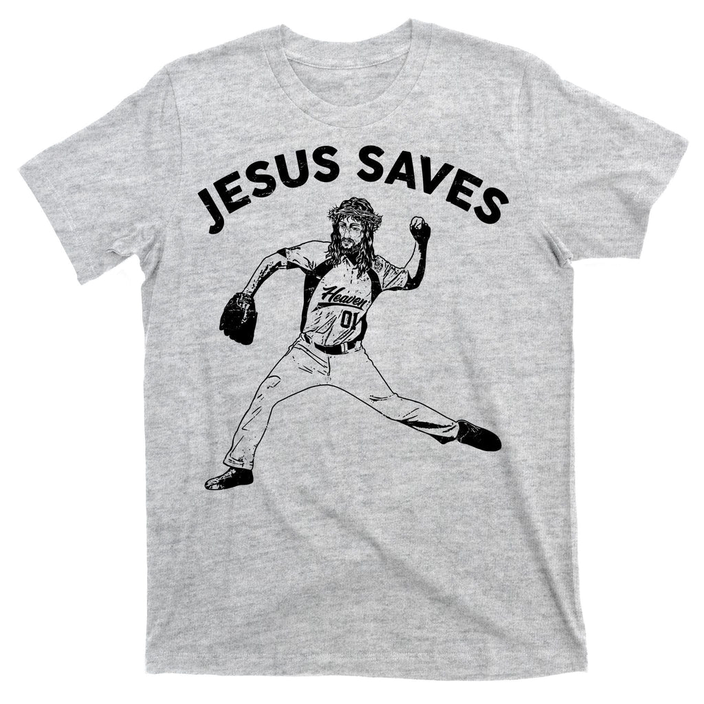 Funny Jesus Saves Baseball T-Shirt product image 9