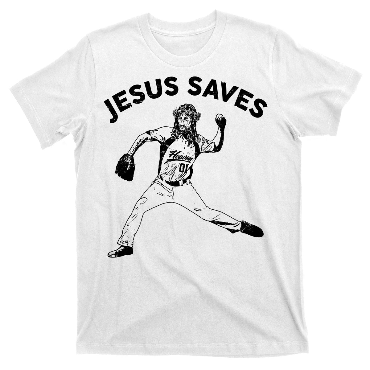 Funny Jesus Saves Baseball T-Shirt product image 11