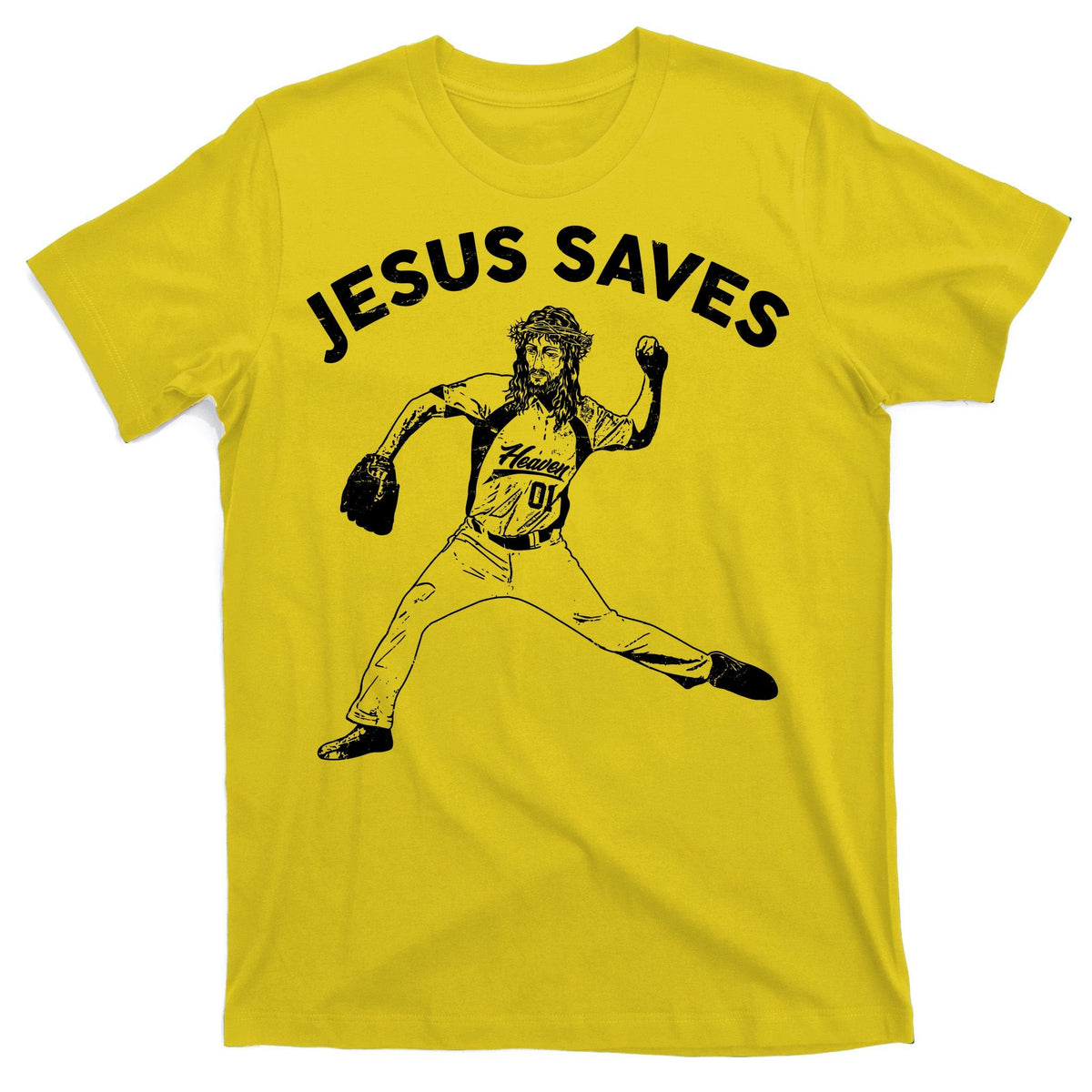 Funny Jesus Saves Baseball T-Shirt product image 3