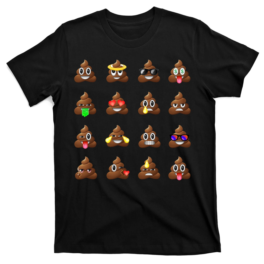 Funny Poop Emoji's Smiley T-Shirt product image 7