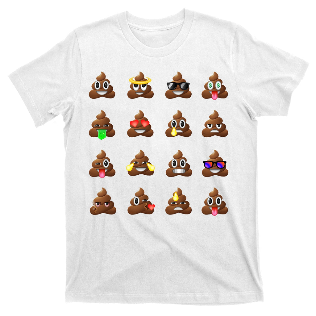 Funny Poop Emoji's Smiley T-Shirt product image 11