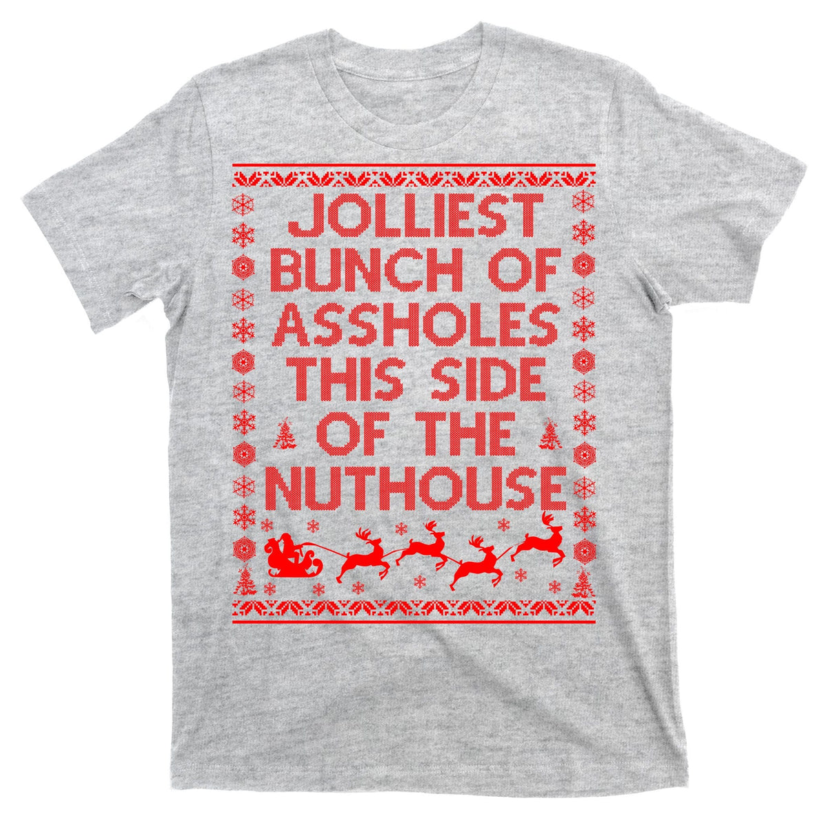 Funny Ugly Christmas Sweater Jolliest Bunch of Asshole product image 9