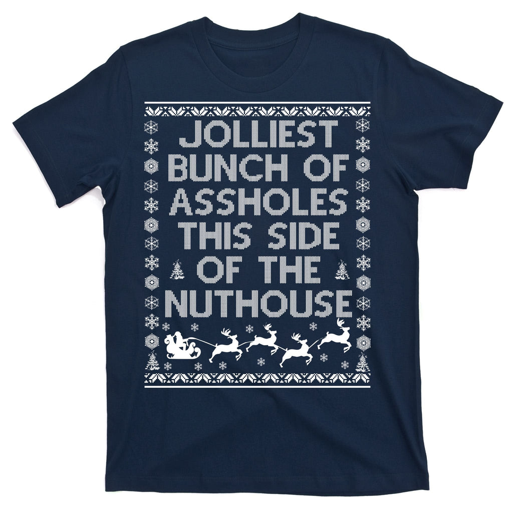 Funny Ugly Christmas Sweater Jolliest Bunch of Asshole product image 1