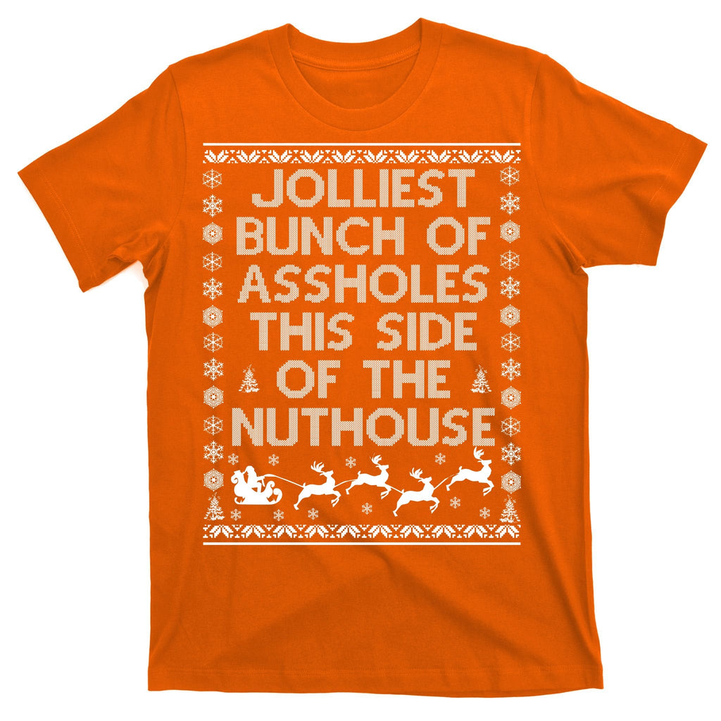 Funny Ugly Christmas Sweater Jolliest Bunch of Asshole product image 5