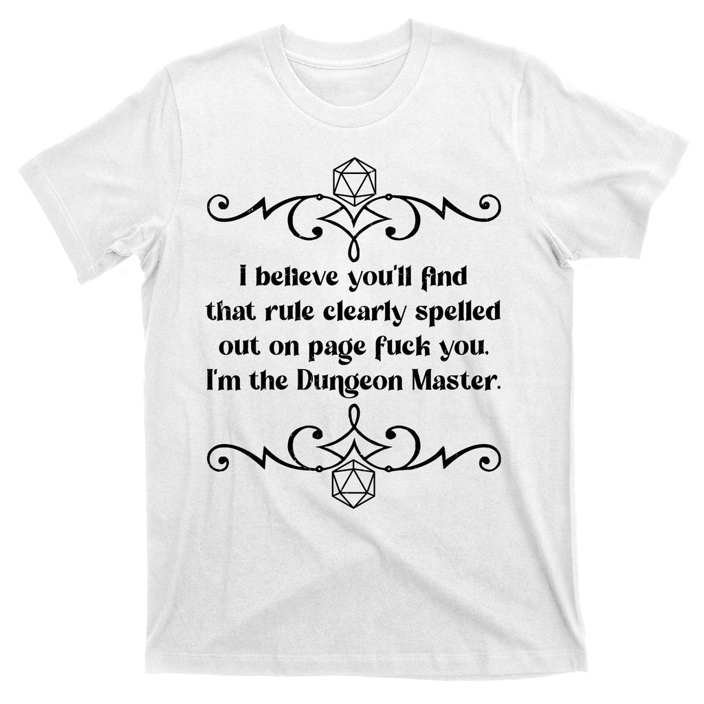 Funny Vintage Fuck You I'm The Dungeon Master T-Shirt product image 11