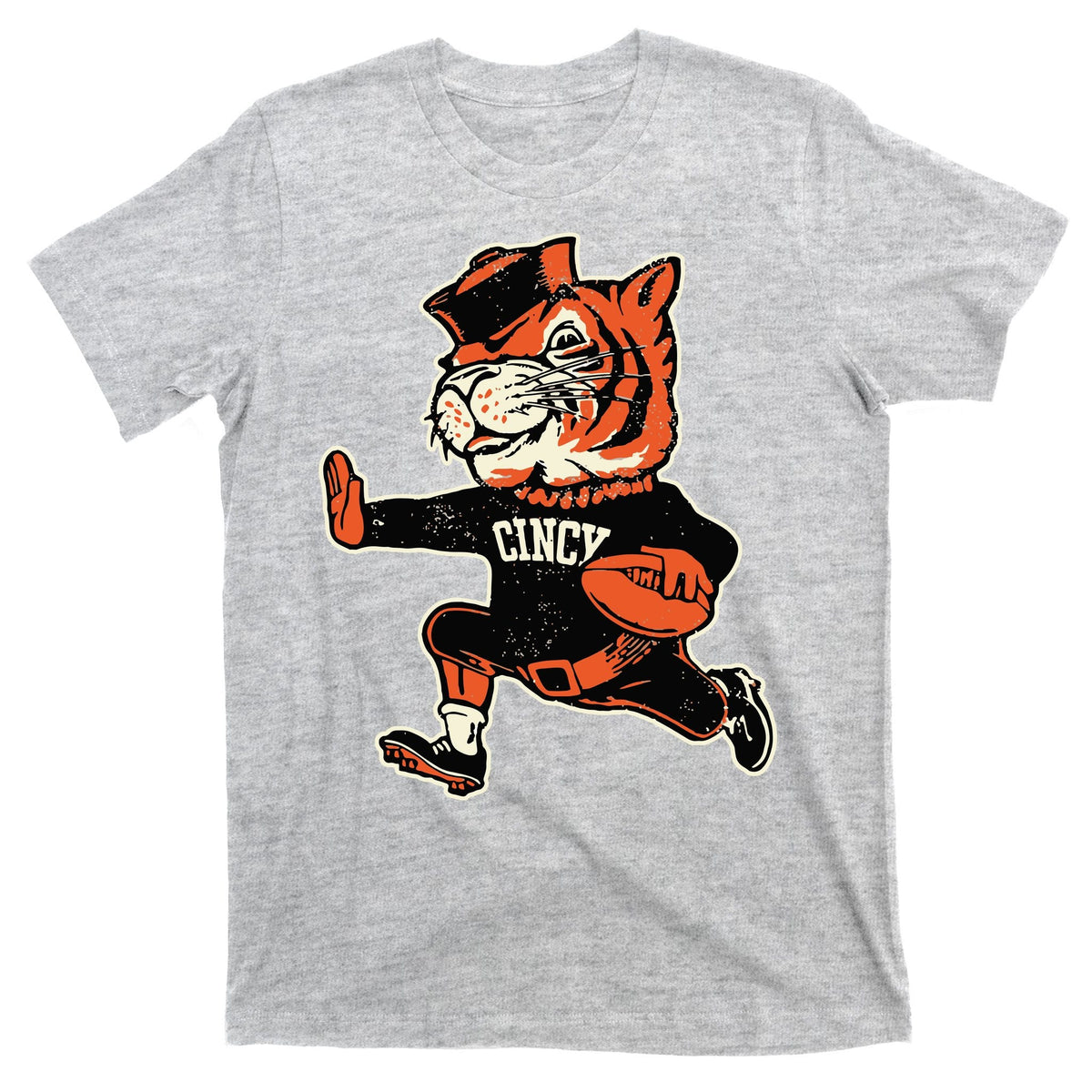 Funny Vintage Running Tiger Football Logo T-Shirt product image 9