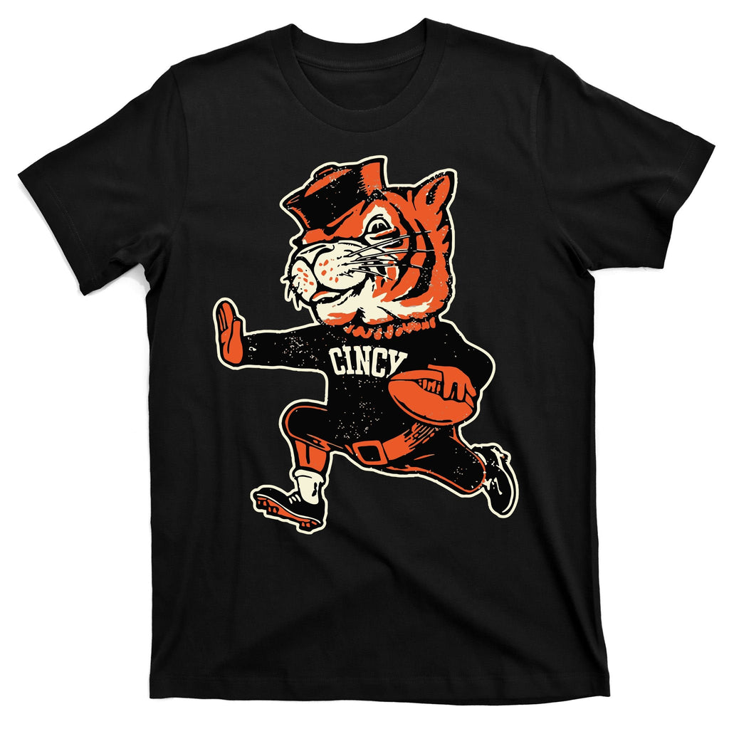 Funny Vintage Running Tiger Football Logo T-Shirt product image 7
