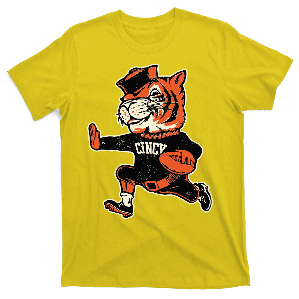 Funny Vintage Running Tiger Football Logo T-Shirt product image 3