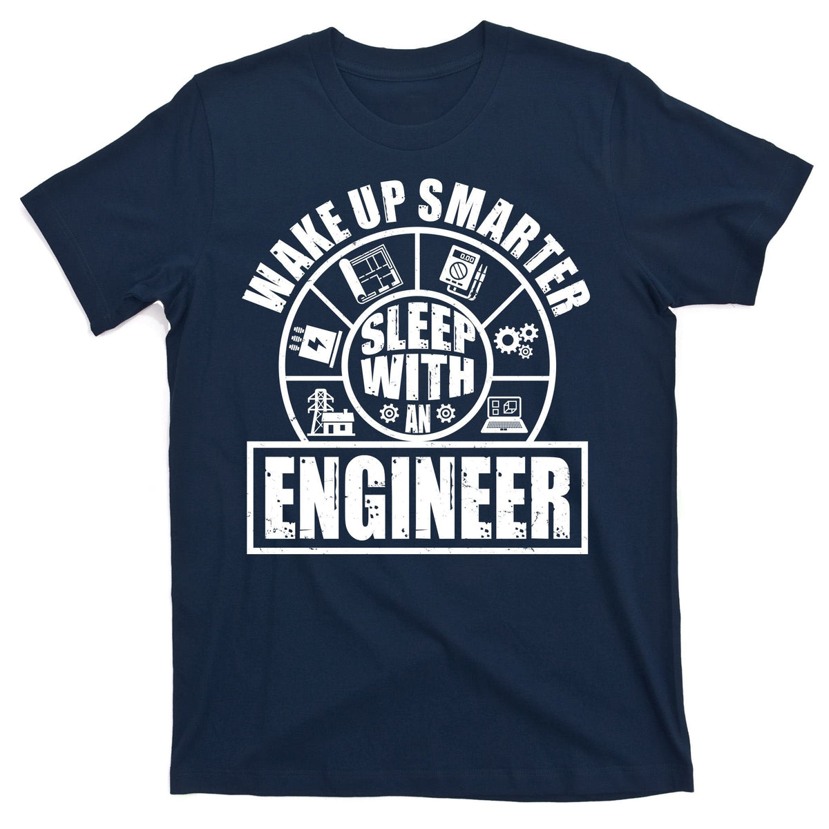 Funny Wake Up Smarter Sleep With A Engineer T-Shirt product image 1