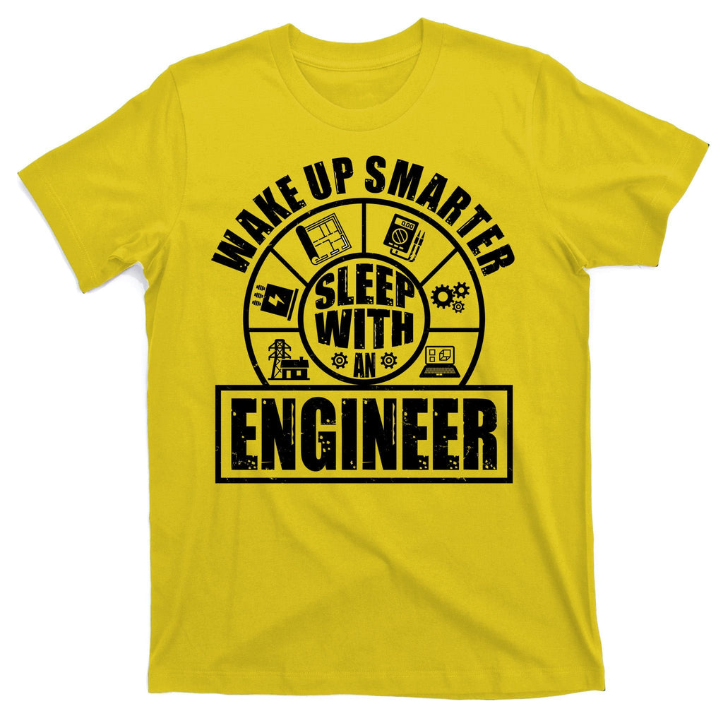 Funny Wake Up Smarter Sleep With A Engineer T-Shirt product image 3