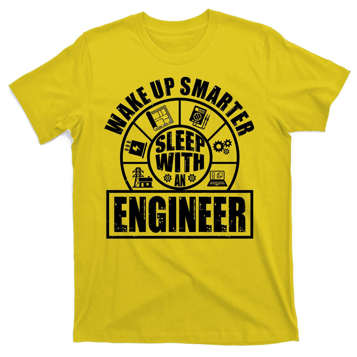 Funny Wake Up Smarter Sleep With A Engineer T-Shirt product image 3