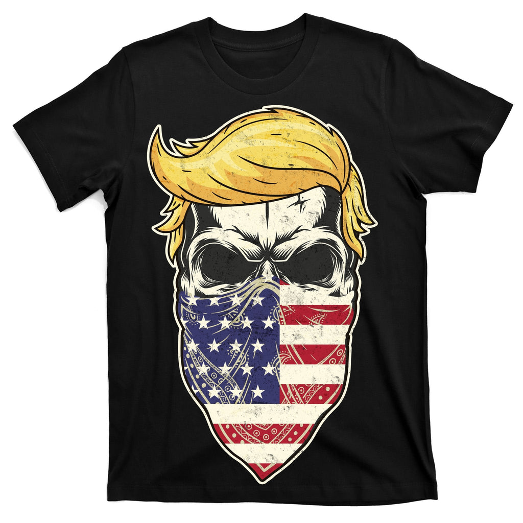 Gangster Trump USA Bandanna Skull T-Shirt product image 7