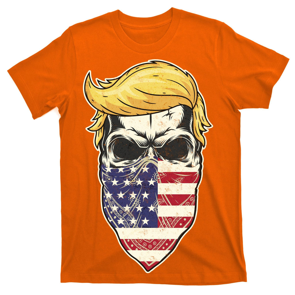 Gangster Trump USA Bandanna Skull T-Shirt product image 5