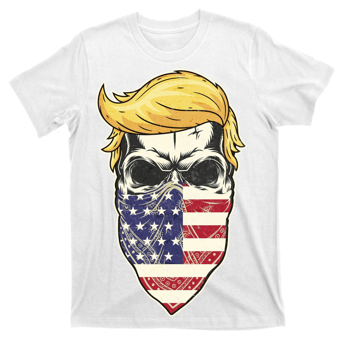 Gangster Trump USA Bandanna Skull T-Shirt product image 11