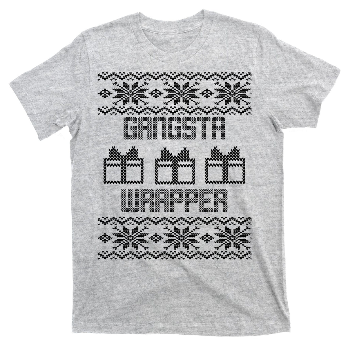 Gangster Wrapper Ugly Christmas T-Shirt product image 9
