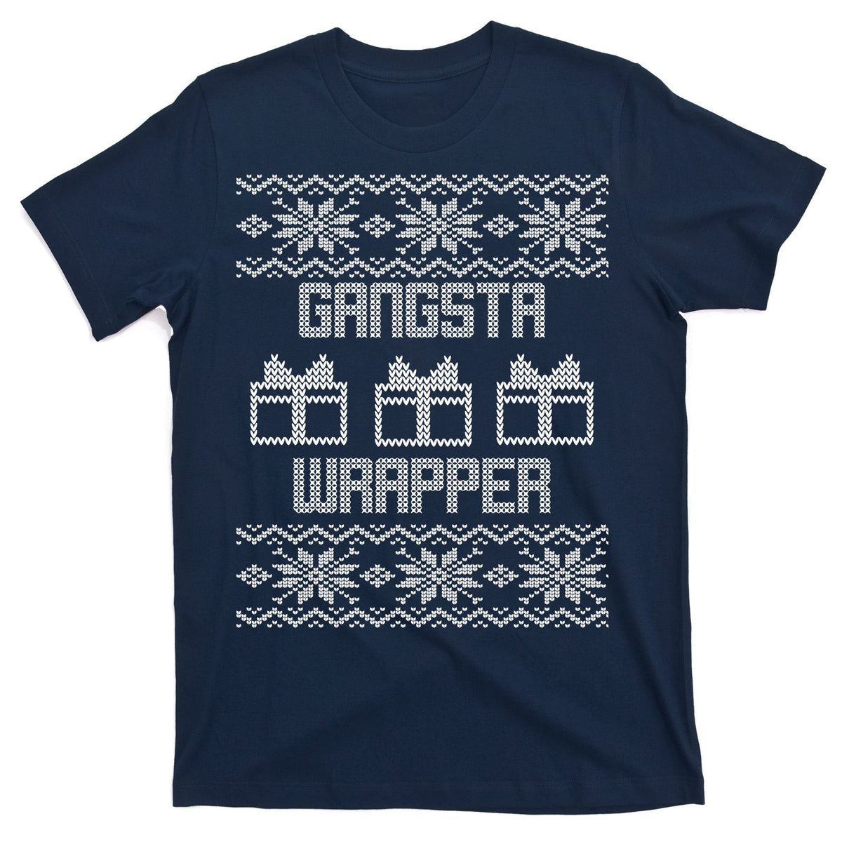 Gangster Wrapper Ugly Christmas T-Shirt product image 1