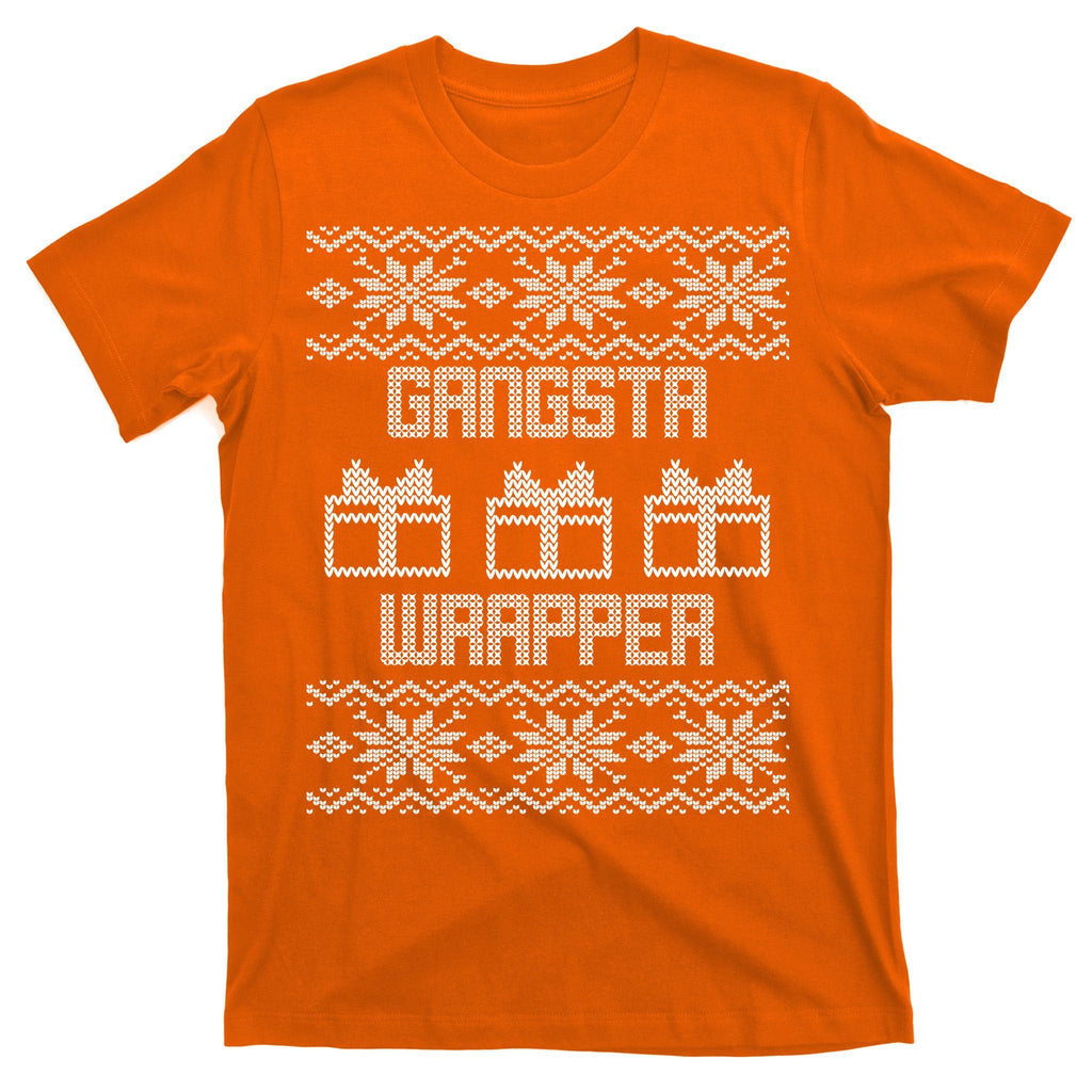 Gangster Wrapper Ugly Christmas T-Shirt product image 5
