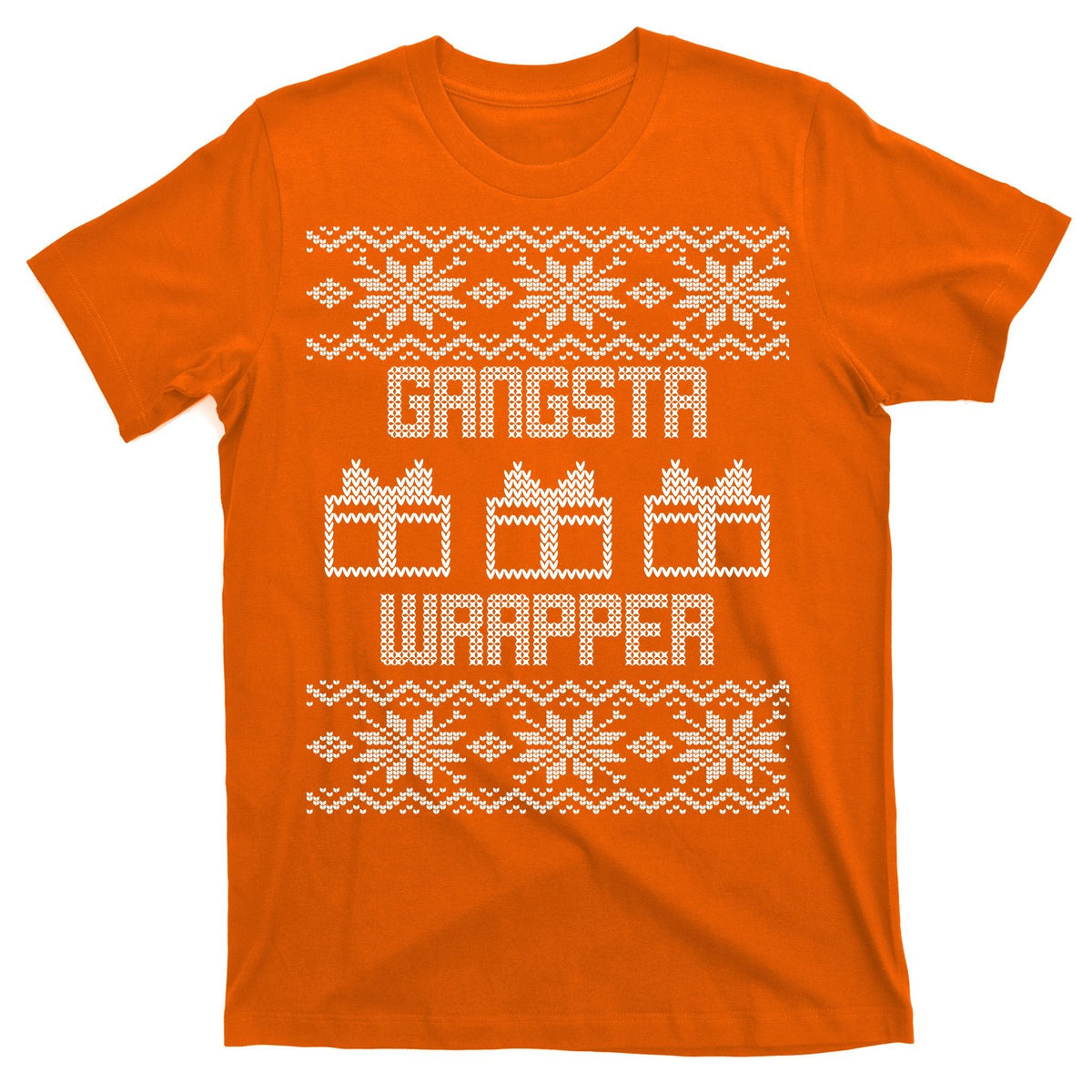Gangster Wrapper Ugly Christmas T-Shirt product image 5