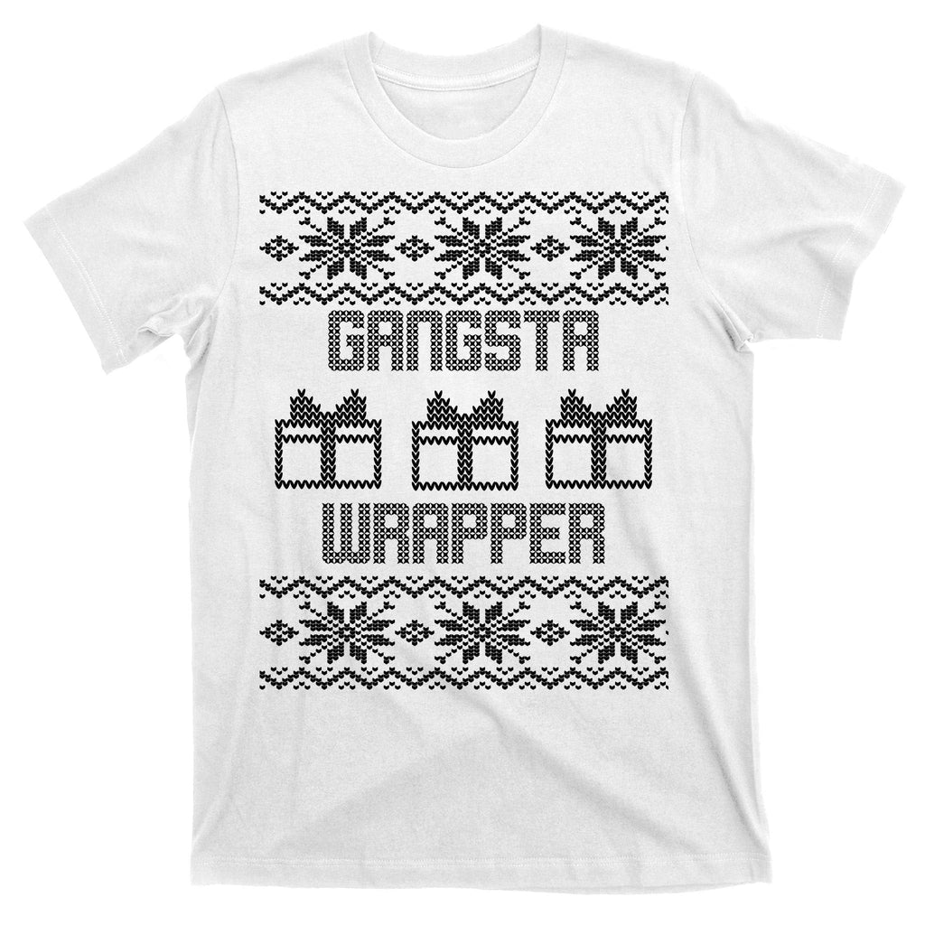 Gangster Wrapper Ugly Christmas T-Shirt product image 11