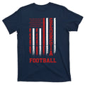 Georgia Football Fan American Flag T-Shirt product image 1