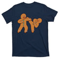 Gingerbread Fight Funny Holiday T-Shirt product image 1
