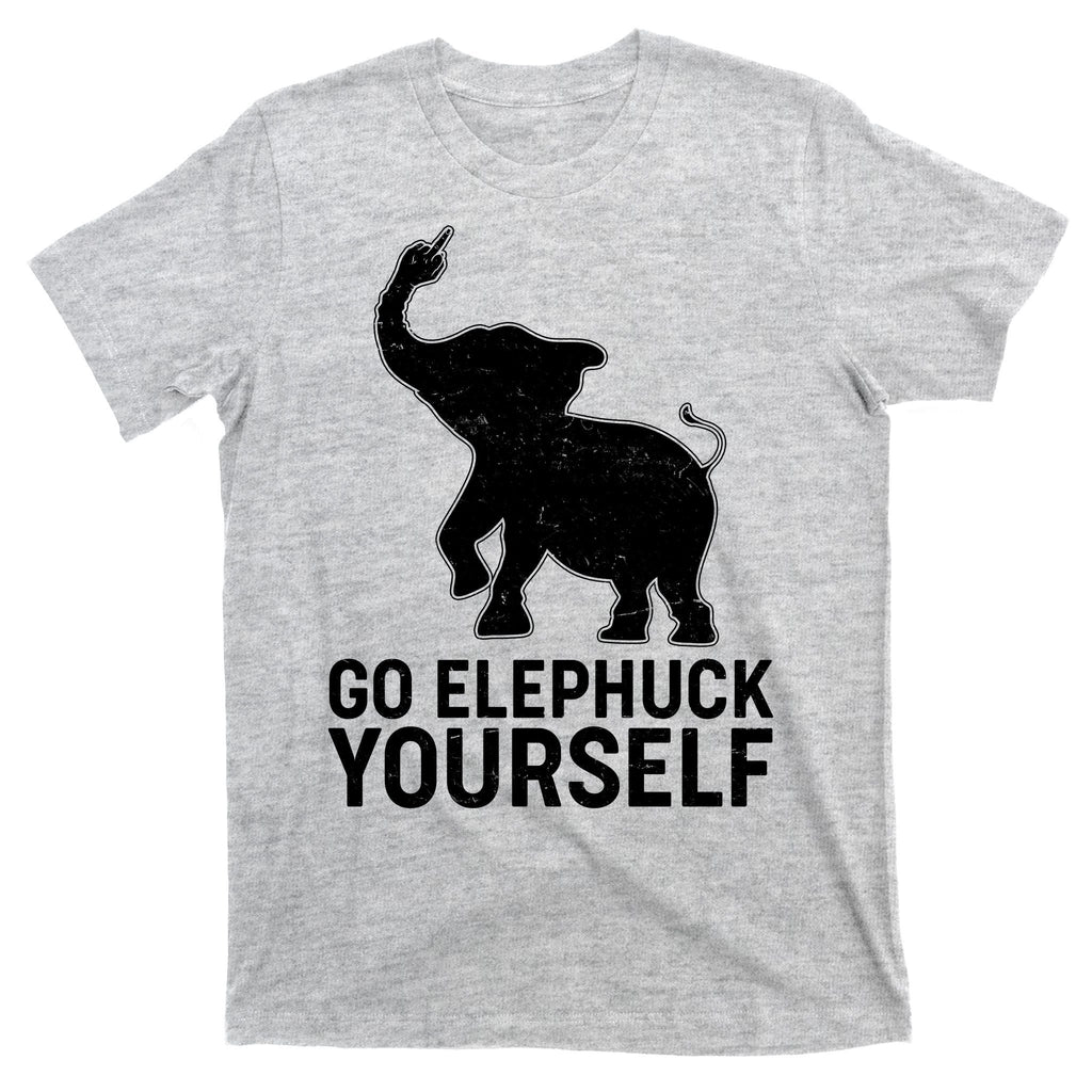 Go Elephuck Yourself Elephant Middle Finger T-Shirt product image 9