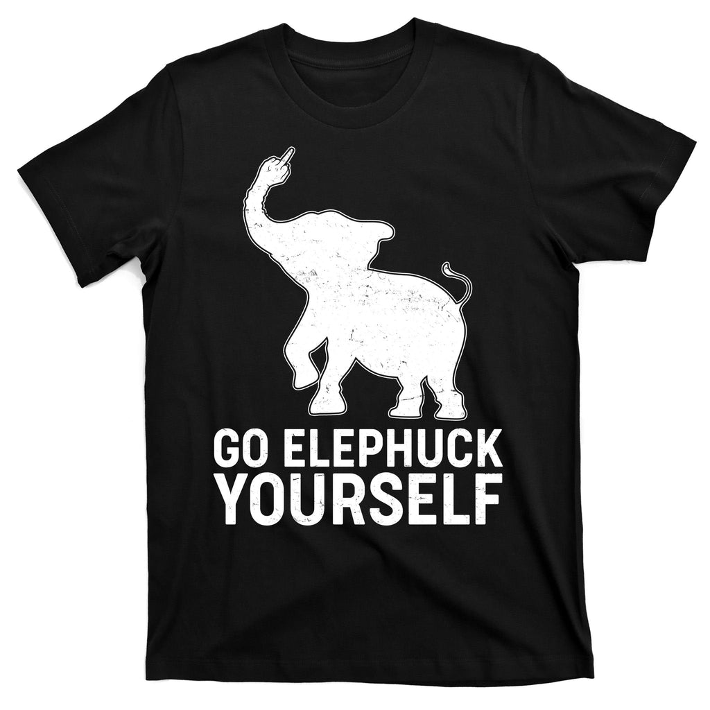 Go Elephuck Yourself Elephant Middle Finger T-Shirt product image 7