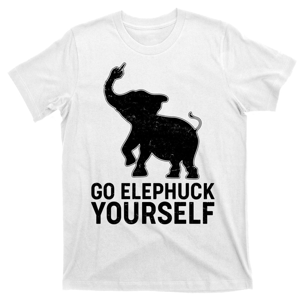Go Elephuck Yourself Elephant Middle Finger T-Shirt product image 11