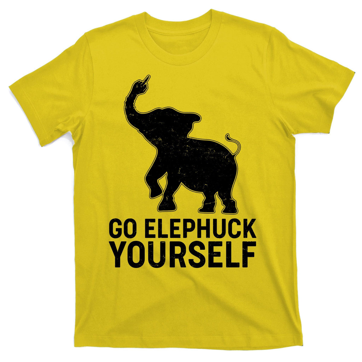 Go Elephuck Yourself Elephant Middle Finger T-Shirt product image 3