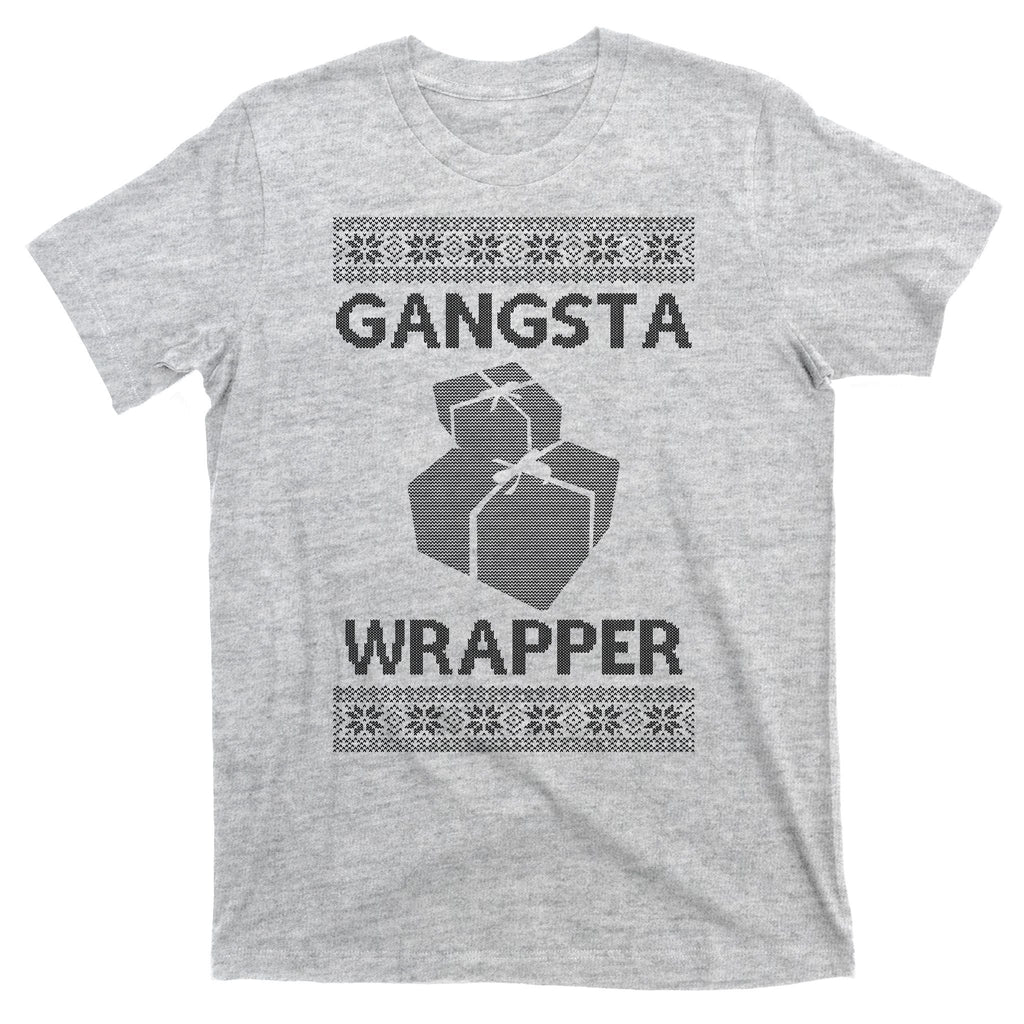 Gangsta Wrapper Ugly Christmas Sweater T-Shirt product image 9