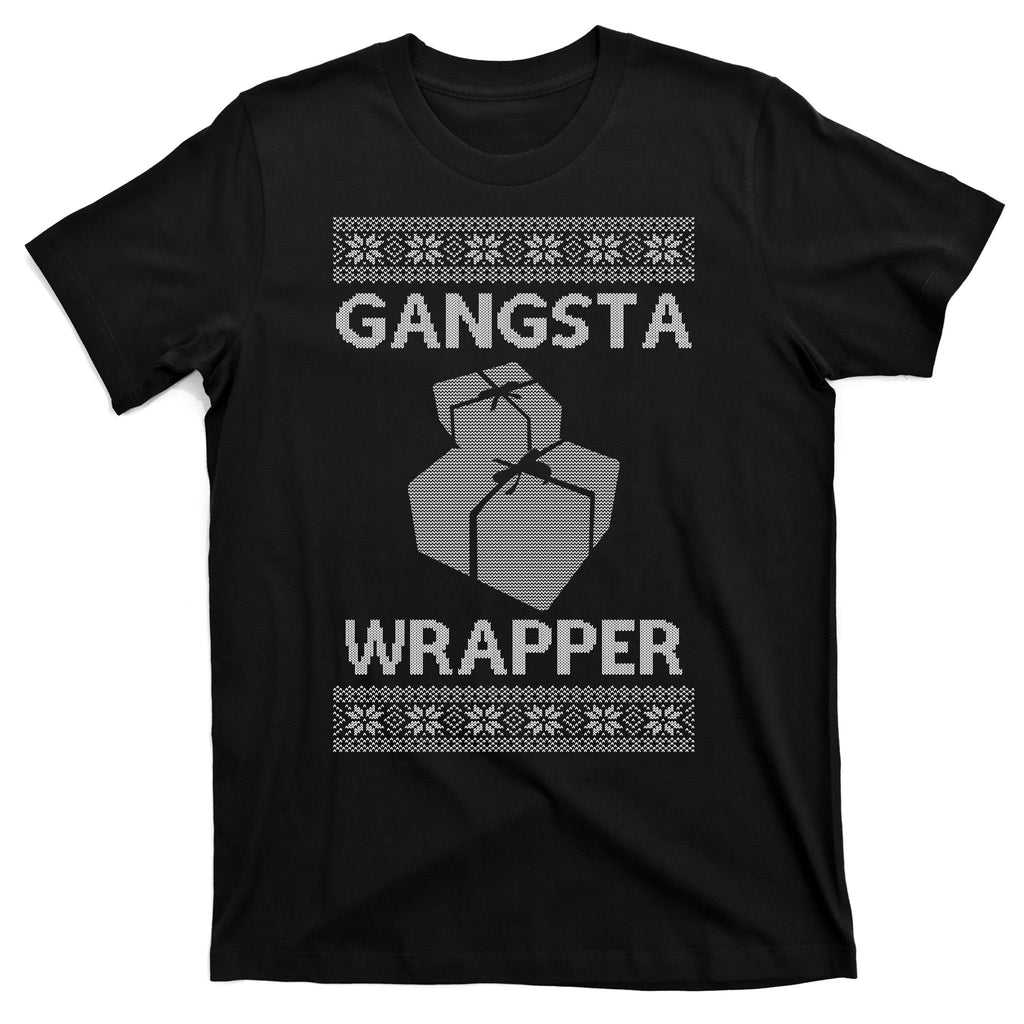 Gangsta Wrapper Ugly Christmas Sweater T-Shirt product image 7