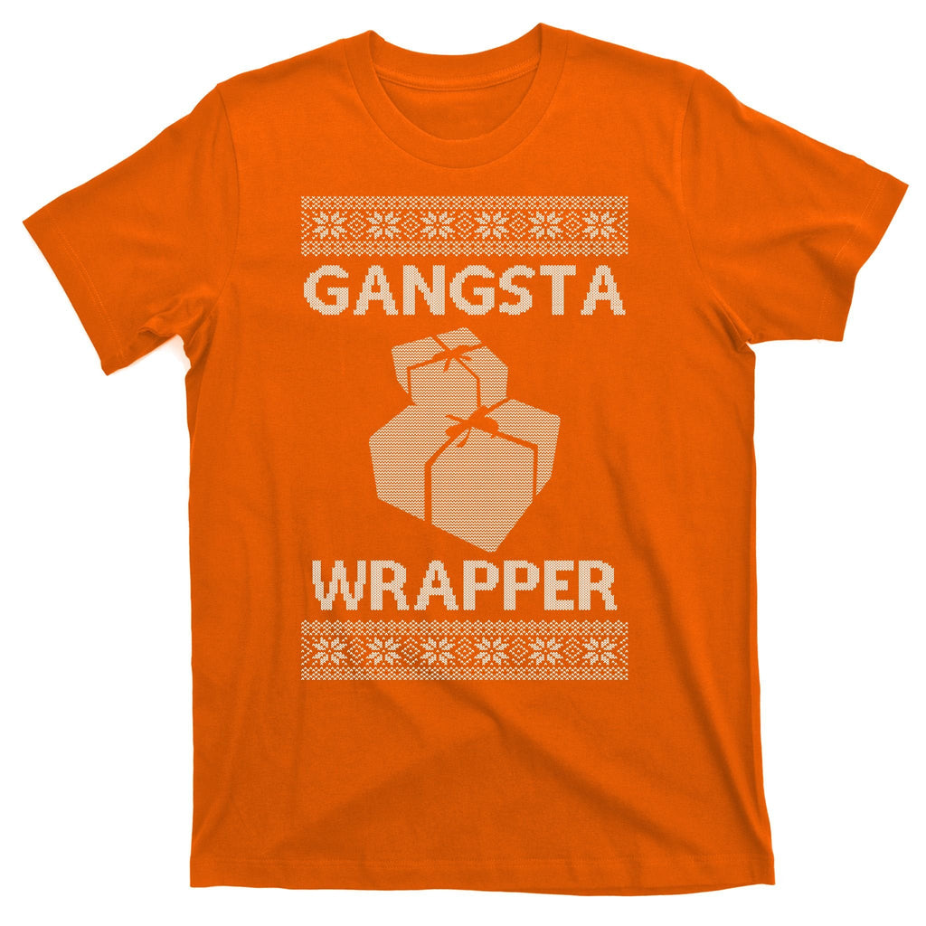 Gangsta Wrapper Ugly Christmas Sweater T-Shirt product image 5