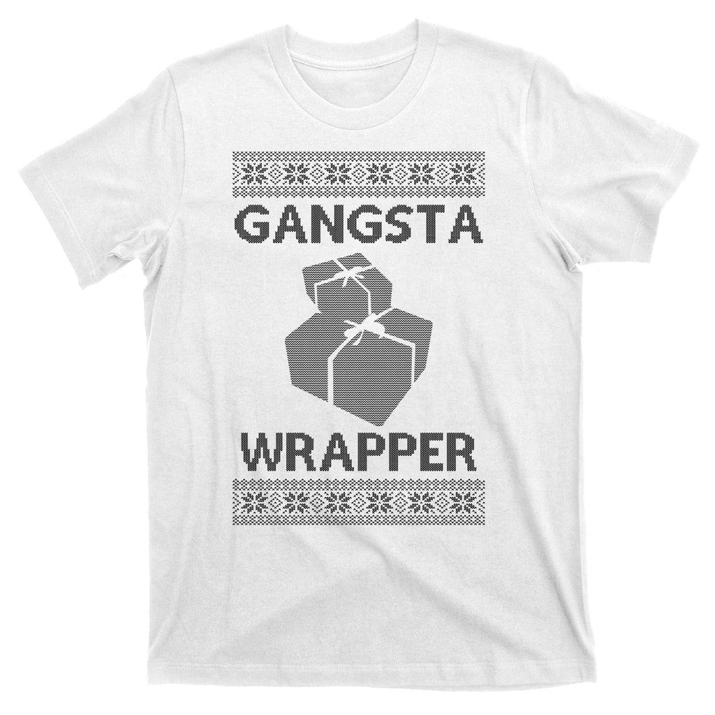 Gangsta Wrapper Ugly Christmas Sweater T-Shirt product image 11