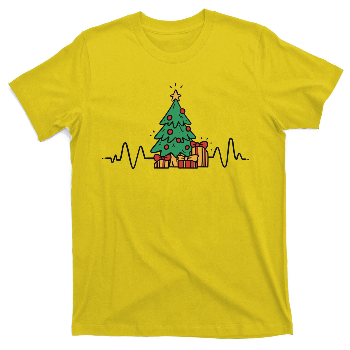 Heartbeat Christmas Holiday T-Shirt product image 1