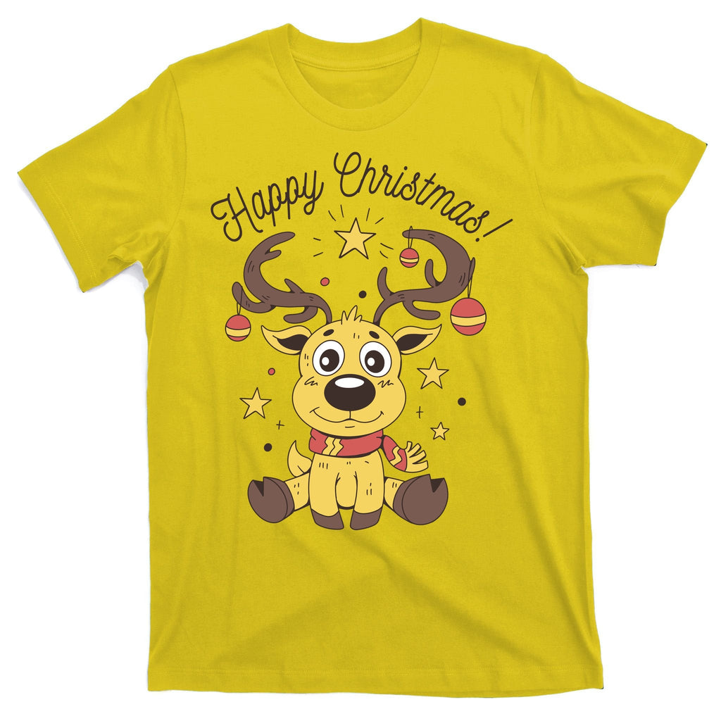 Happy Christmas Reindeer Holiday T-Shirt product image 1