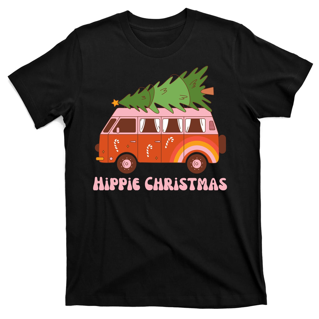 Hippie Christmas Van Holiday T-Shirt product image 7