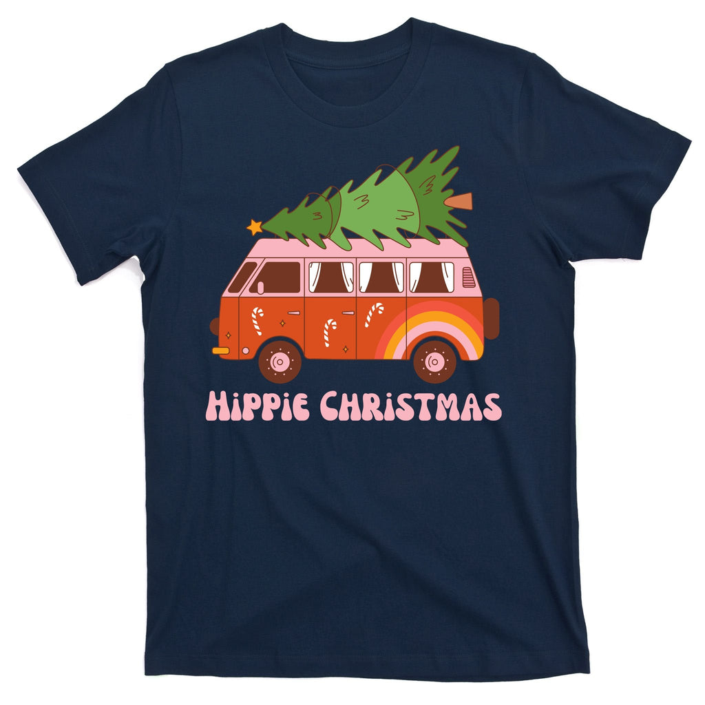 Hippie Christmas Van Holiday T-Shirt product image 1