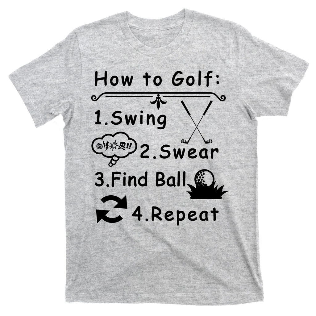 How To Golf Funny T-Shirt product image 9